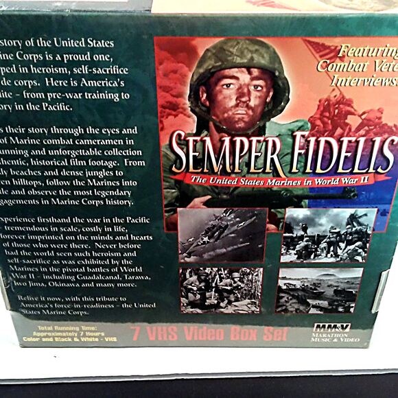 Semper Fidelis: The United States Marines in World War II 7 VHS Box Set - Picture 4 of 7